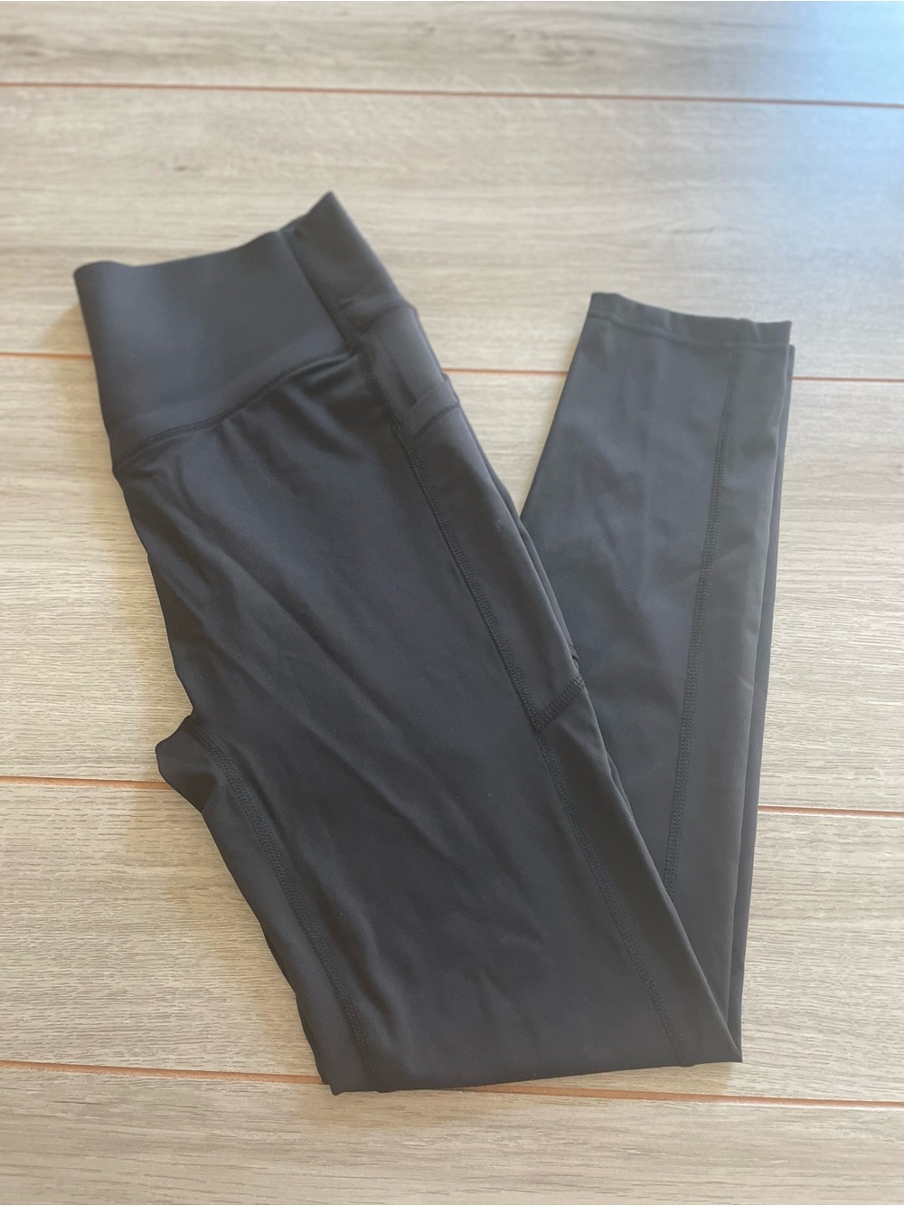 Woobilly women's large black athletic leggings